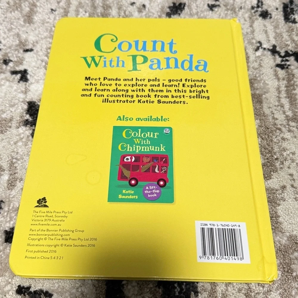 Count With Panda Lift-the-Flap Book - Yellow Cover